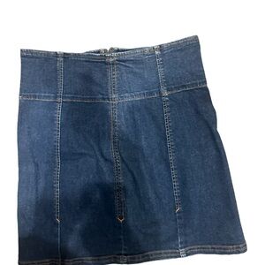 Free people jean skirt size 8